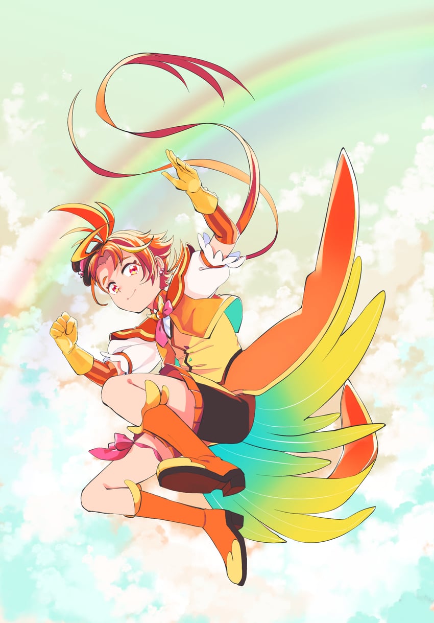 yuunagi tsubasa and cure wing (precure and 1 more) drawn by matsu_tatchi