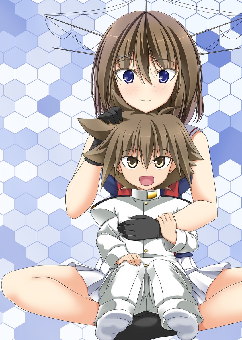 admiral, maya, and little boy admiral (kantai collection) drawn by rappa_(rappaya)