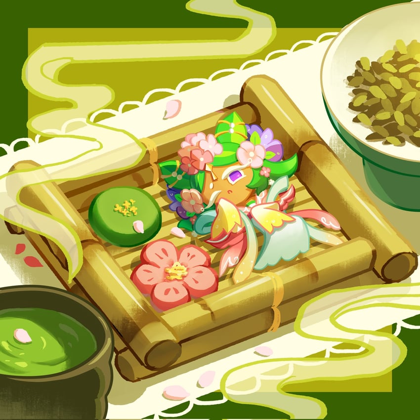 hydrangea cookie (cookie run and 1 more) drawn by geruideyundongxie