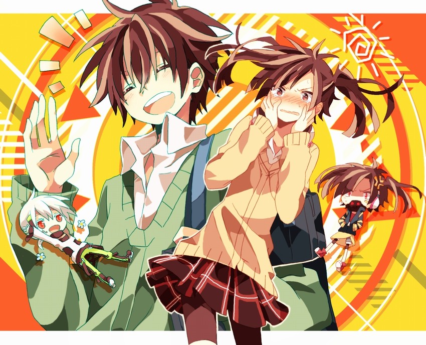 ene, konoha, enomoto takane, and kokonose haruka (kagerou project and 1 more) drawn by shirotsuki_(sirokuro815)
