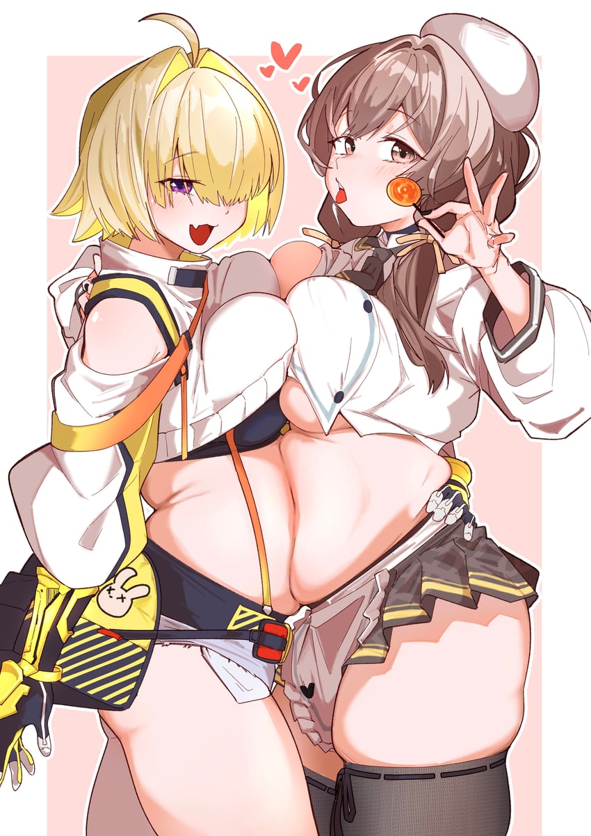 elegg and bready (goddess of victory: nikke) drawn by re:ankh