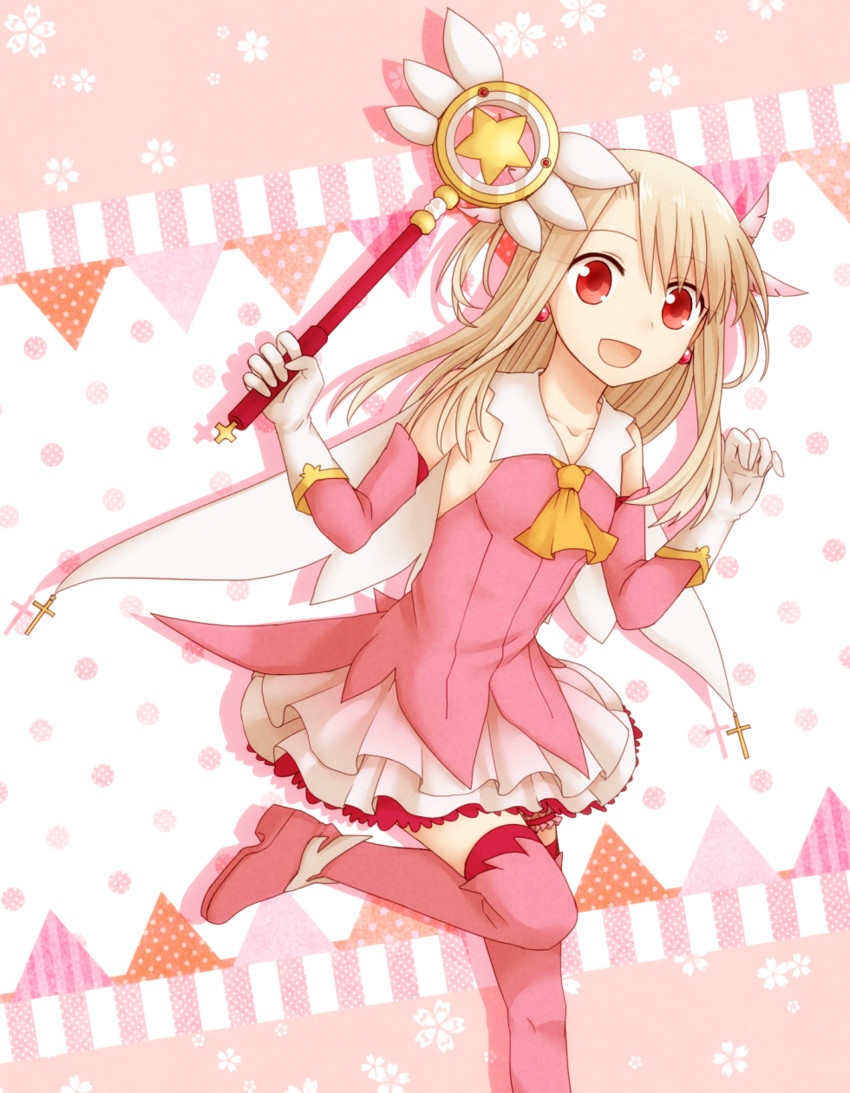 illyasviel von einzbern, prisma illya, and magical ruby (fate and 1 more) drawn by zeroasann