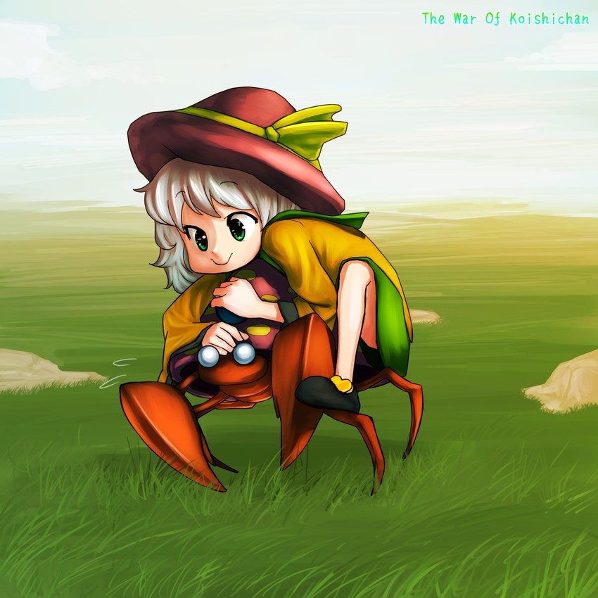 komeiji koishi and parasect (touhou and 2 more) drawn by bukimi_isan