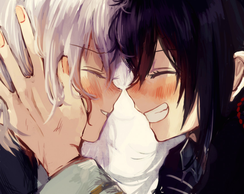 namazuo toushirou and honebami toushirou (touken ranbu) drawn by canarinu