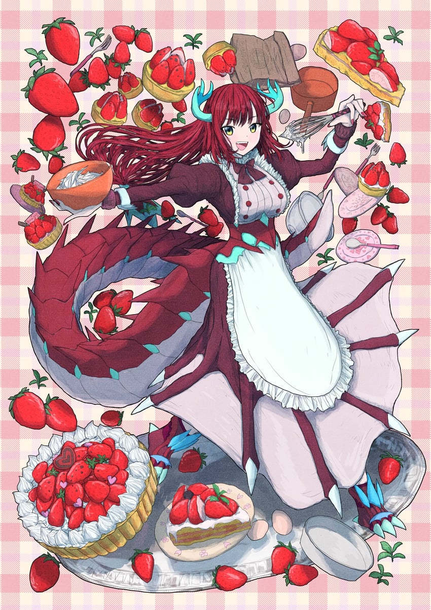kitchen dragonmaid (yu-gi-oh!) drawn by morishimamoria