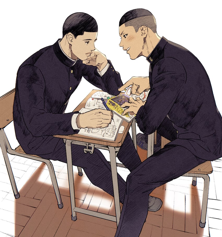 sawakita eiji and fukatsu kazunari (slam dunk) drawn by qjzad3