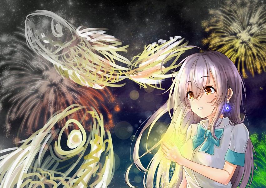tsukishiro hitomi (irozuku sekai no ashita kara) drawn by maziyabakune