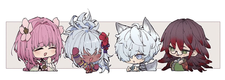 ulalaka, fubuki, matsuri, and kurama (rune factory and 1 more) drawn by vx7givcony78710