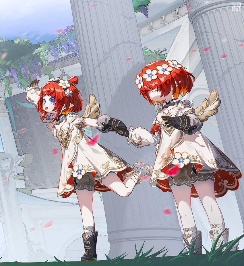 tribbie and trinnon (honkai and 1 more) drawn by tongyu