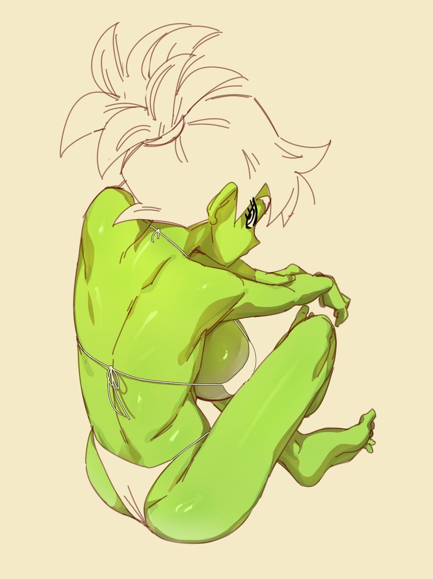 cheelai (dragon ball and 2 more) drawn by mlix