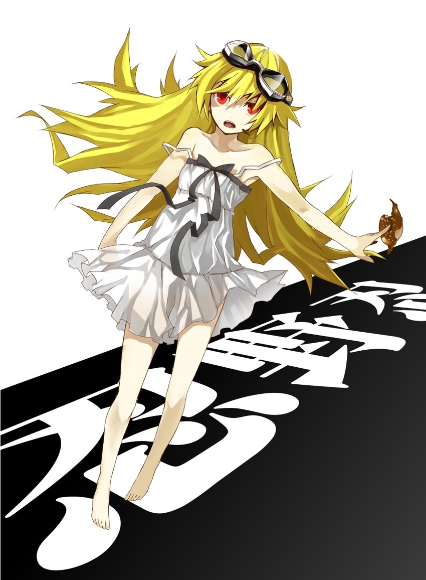 oshino shinobu (monogatari and 1 more) drawn by vanish-crow