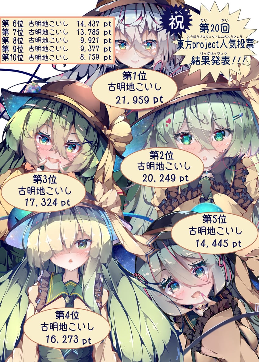 komeiji koishi (touhou and 1 more) drawn by fant