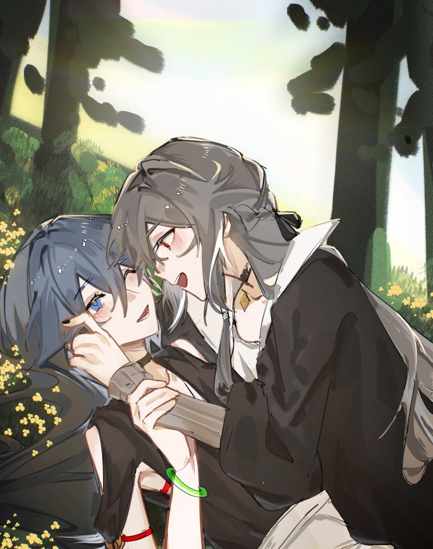 fu hua and herrscher of sentience (honkai and 1 more) drawn by kaonai777