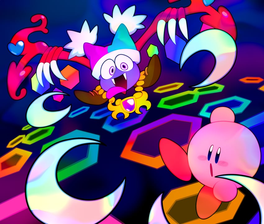 kirby, marx, and marx soul (kirby and 1 more) drawn by kozakana