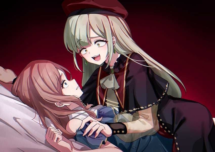 nagasaki soyo, wakaba mutsumi, and mortis (bang dream! and 1 more) drawn by meu203