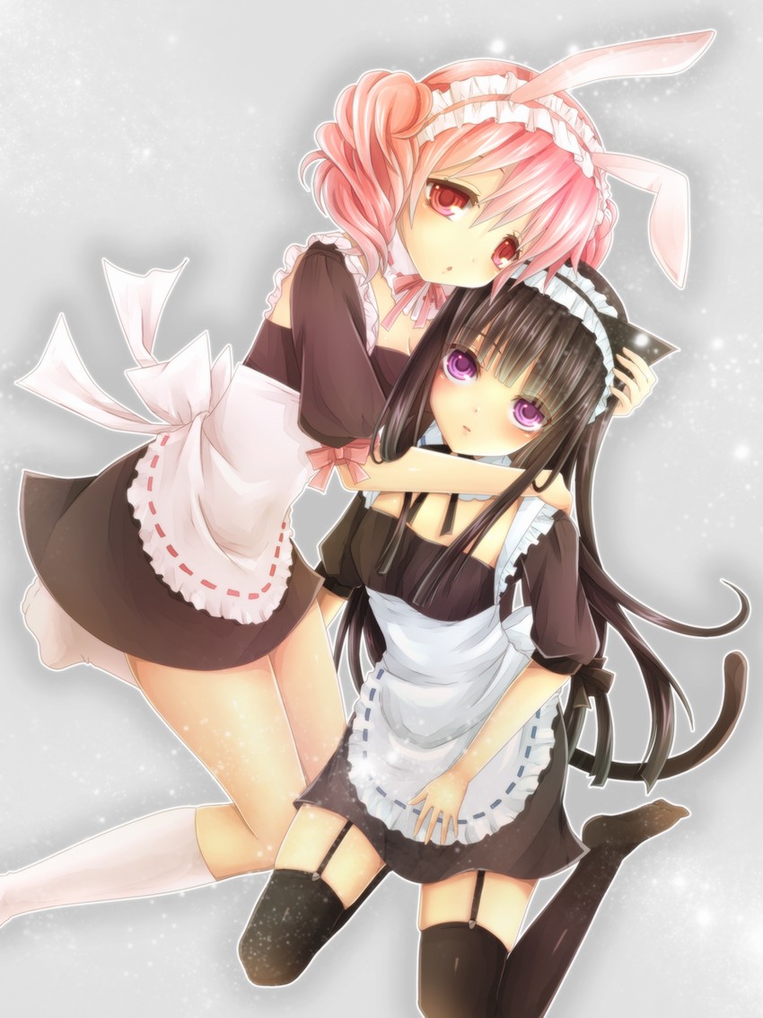 shirakiin ririchiyo and roromiya karuta (inu x boku ss) drawn by natsuki_yuka