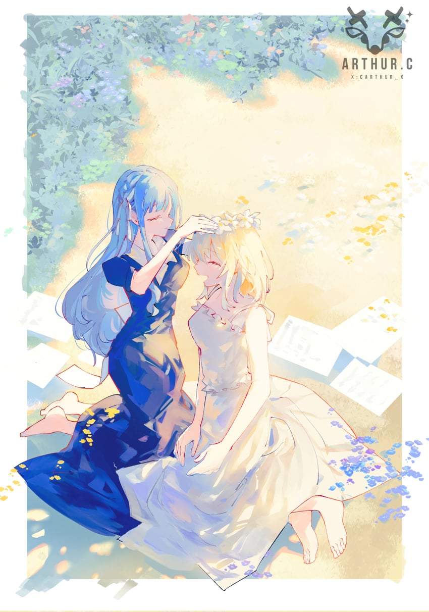 togawa sakiko and misumi uika (bang dream! and 1 more) drawn by arthur_c
