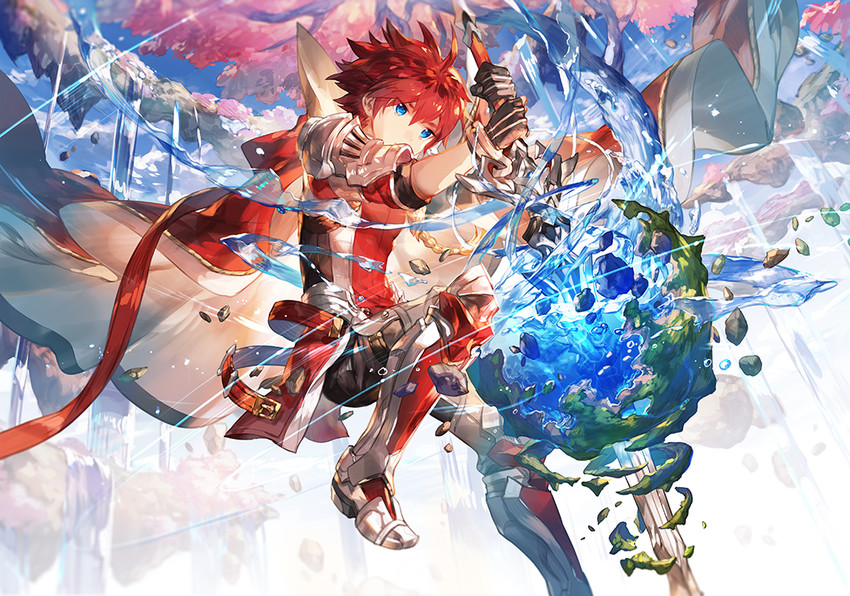 elsword and knight emperor (elsword) drawn by scorpion5050