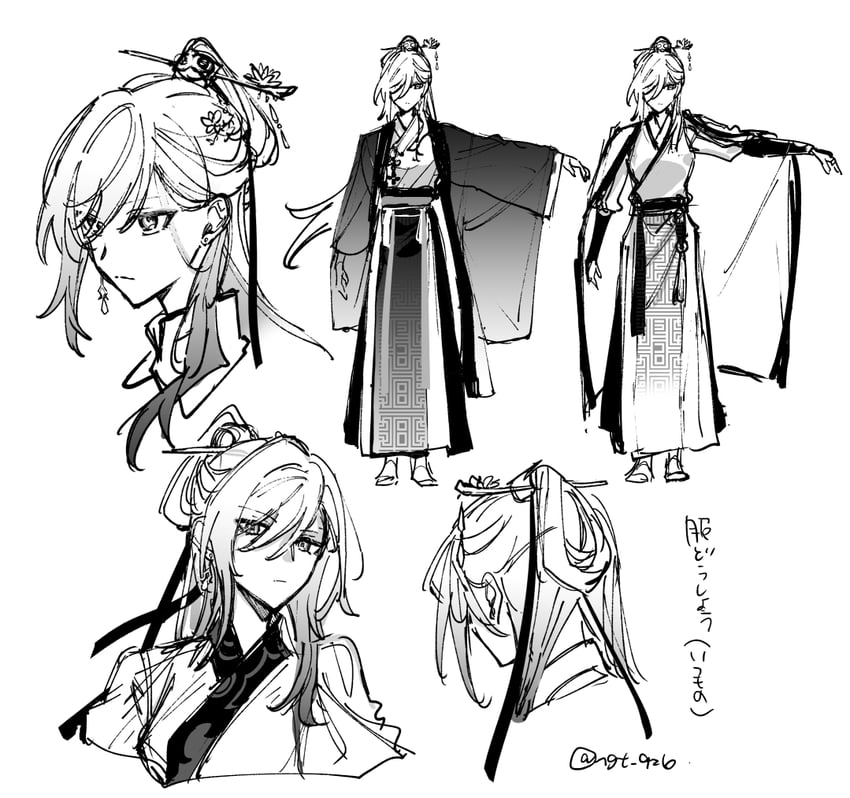 jingliu (honkai and 1 more) drawn by nagatani_(ngt_926)
