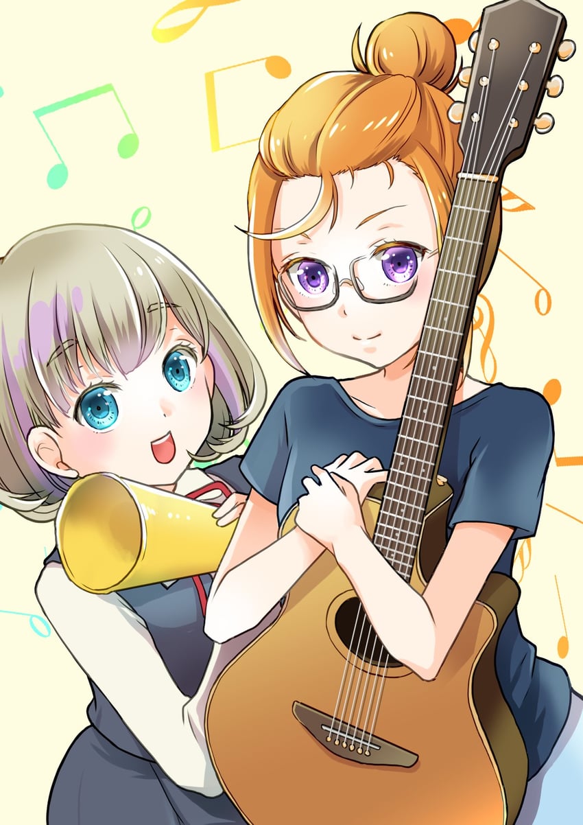 shibuya kanon and tang keke (love live! and 1 more) drawn by oujima_tamaki
