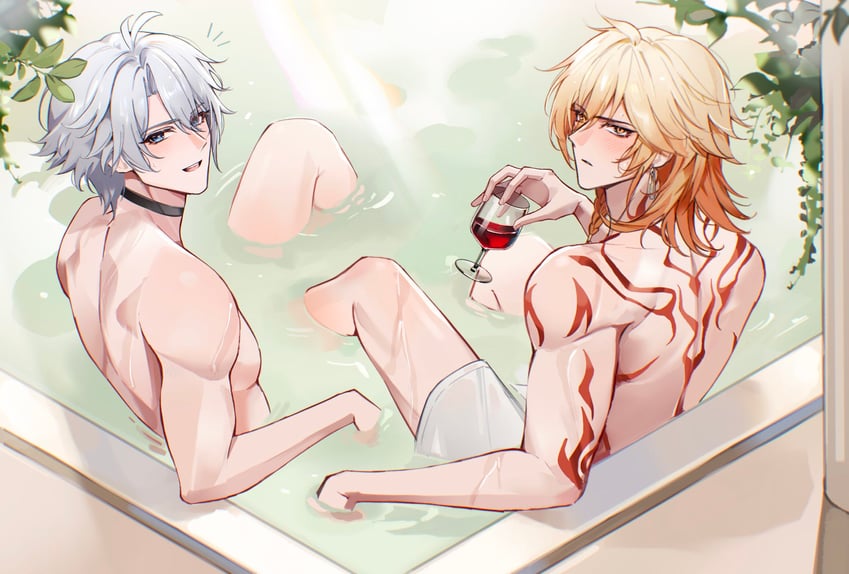 phainon and mydei (honkai and 1 more) drawn by suamk2