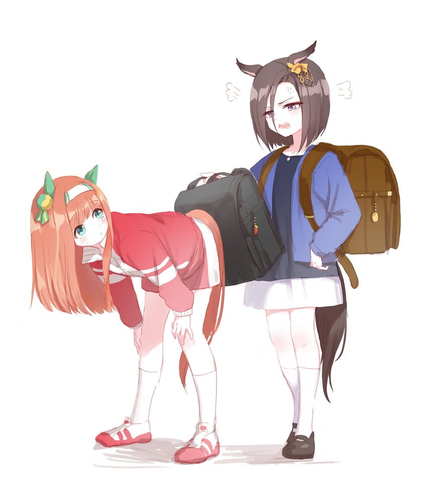 silence suzuka and air groove (umamusume) drawn by romi_(346_ura)