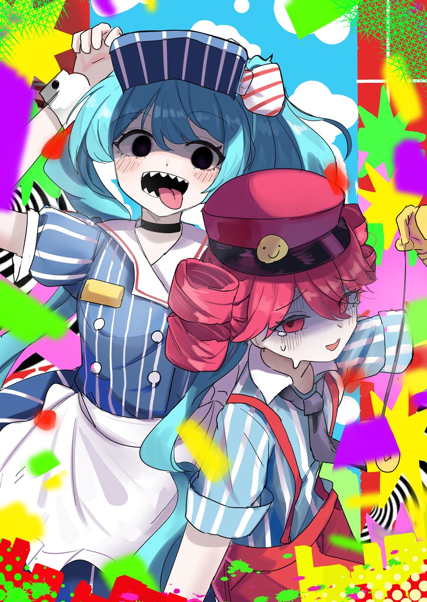 hatsune miku and kasane teto (vocaloid and 2 more) drawn by high_(hgih)