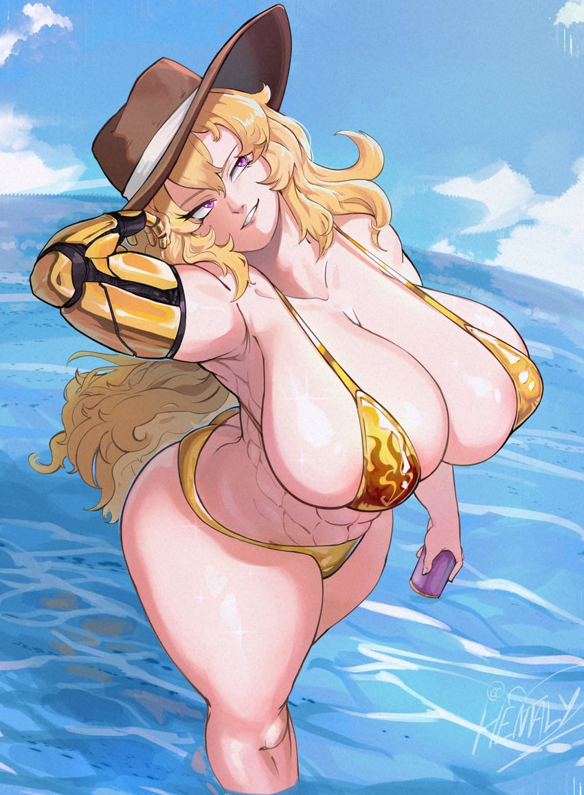 yang xiao long (rwby) drawn by hentaly