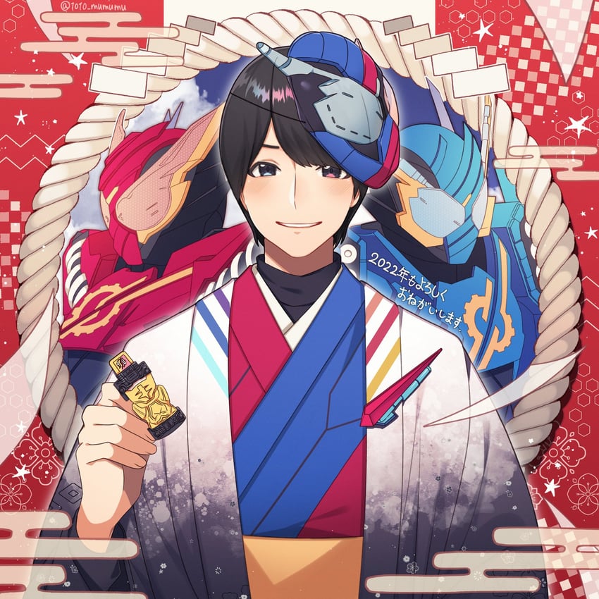 kamen rider build and kiryuu sento (kamen rider and 1 more) drawn by 1010_mumumu