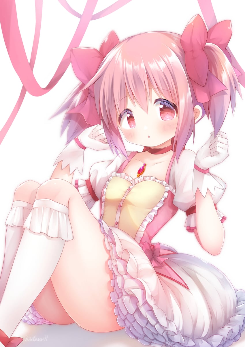 kaname madoka (mahou shoujo madoka magica) drawn by hoshikage_wataru