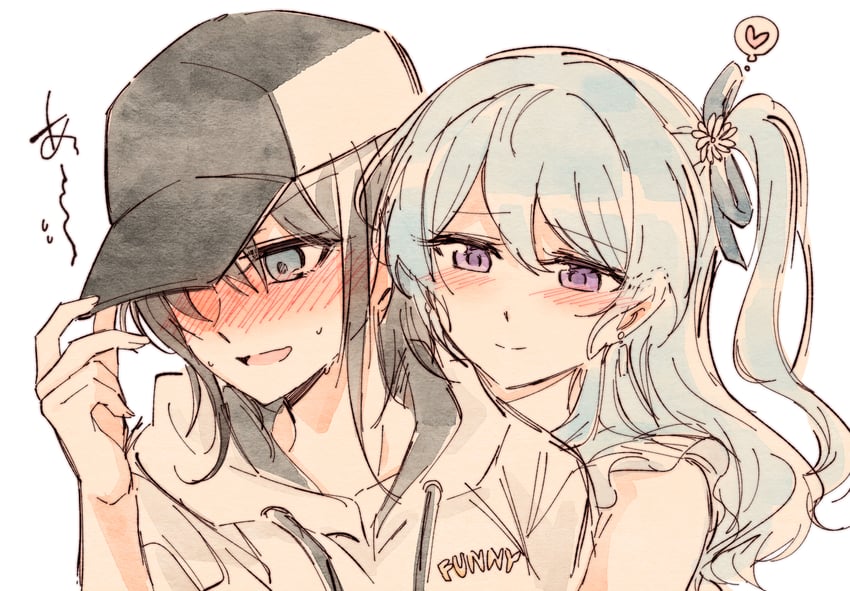 okusawa misaki and matsubara kanon (bang dream!) drawn by opi