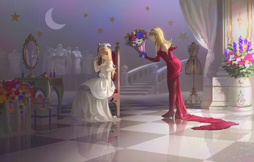 stella and luna (sound horizon and 1 more) drawn by doora_(dora0913)