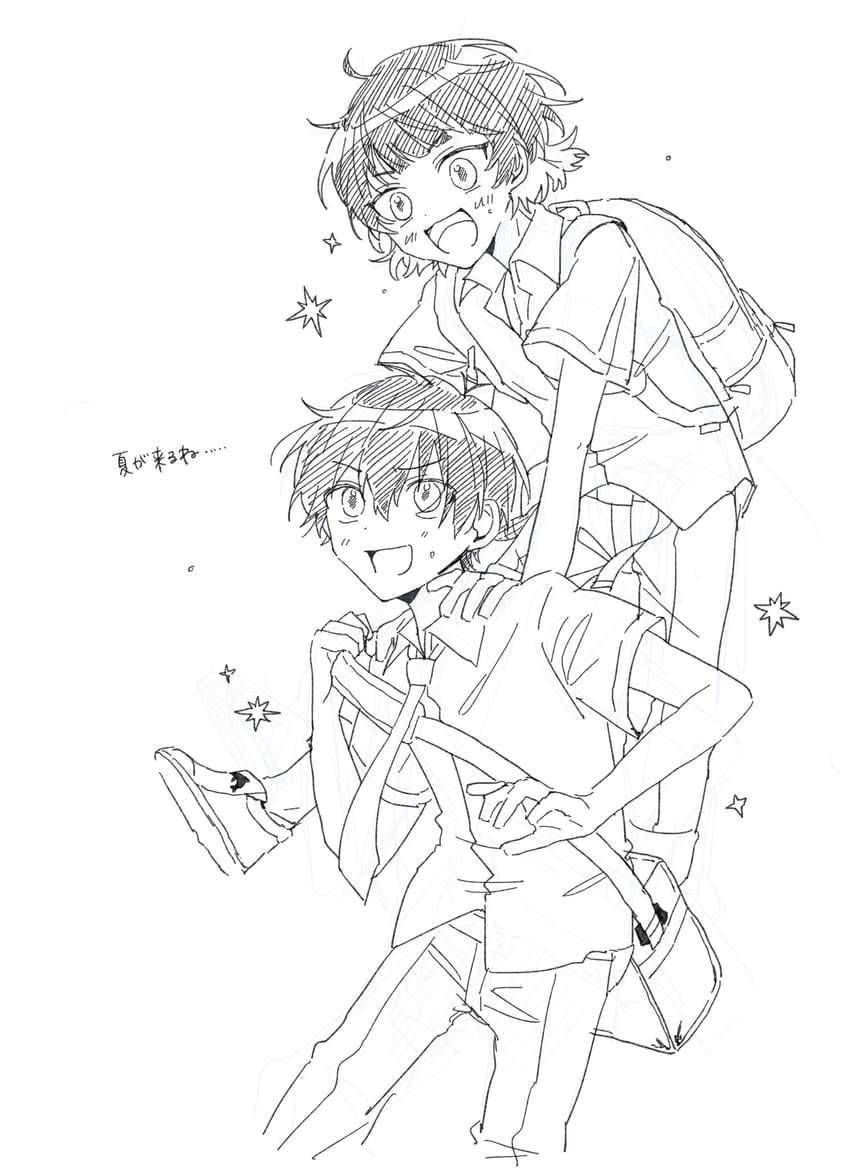 isagi yoichi and bachira meguru (blue lock) drawn by uta_(utamilk)