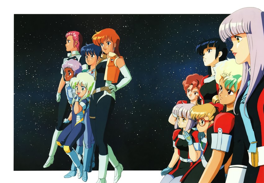 catty, rabby, lufy, rumy, pony, and 6 more (gall force) drawn by sonoda_ken'ichi