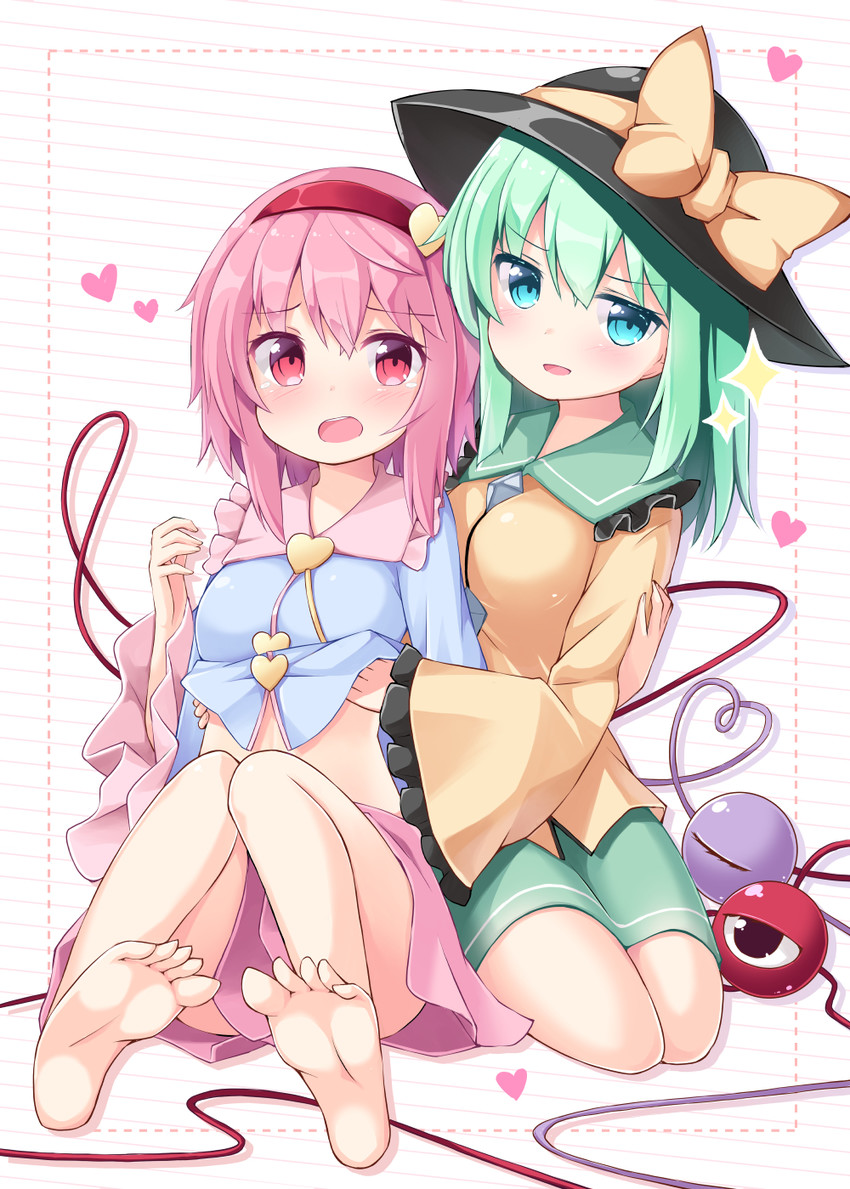 komeiji koishi and komeiji satori (touhou) drawn by ominaeshi_(takenoko)