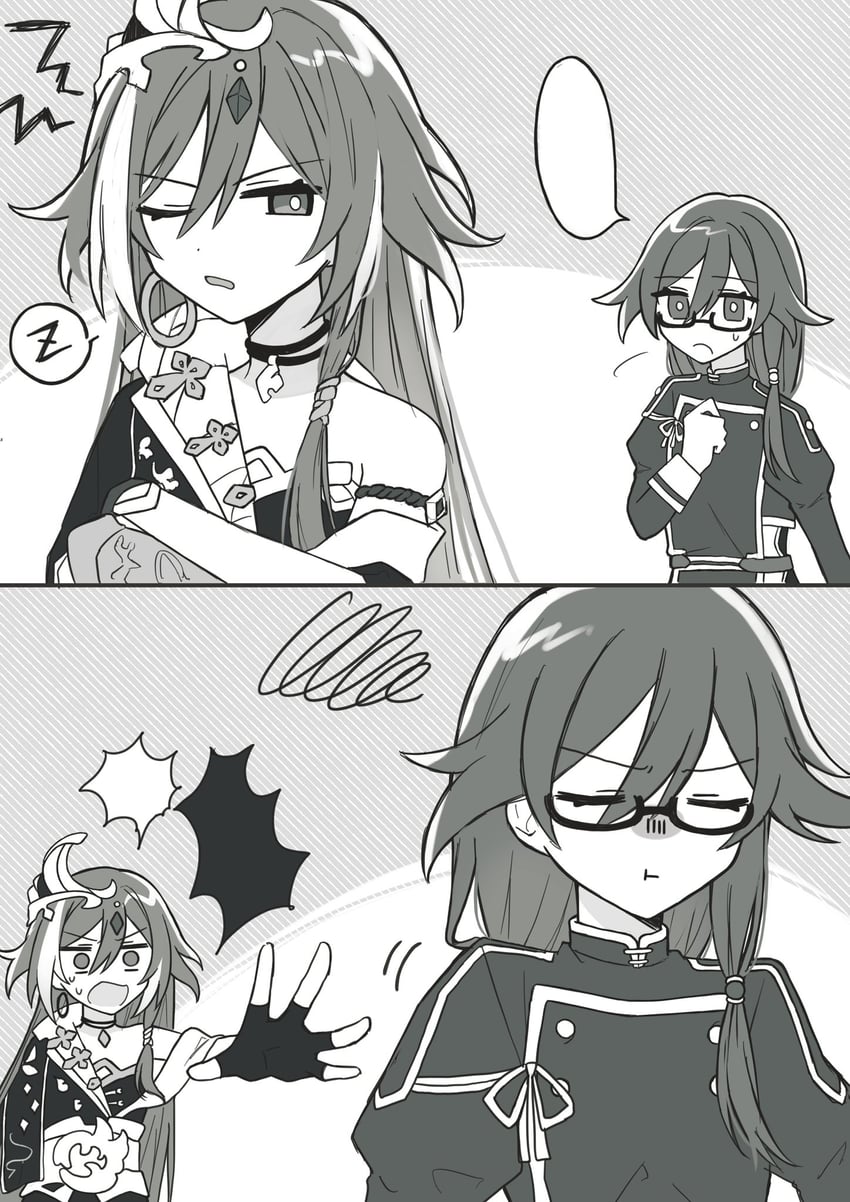 fu hua and herrscher of sentience (honkai and 1 more) drawn by kubikori