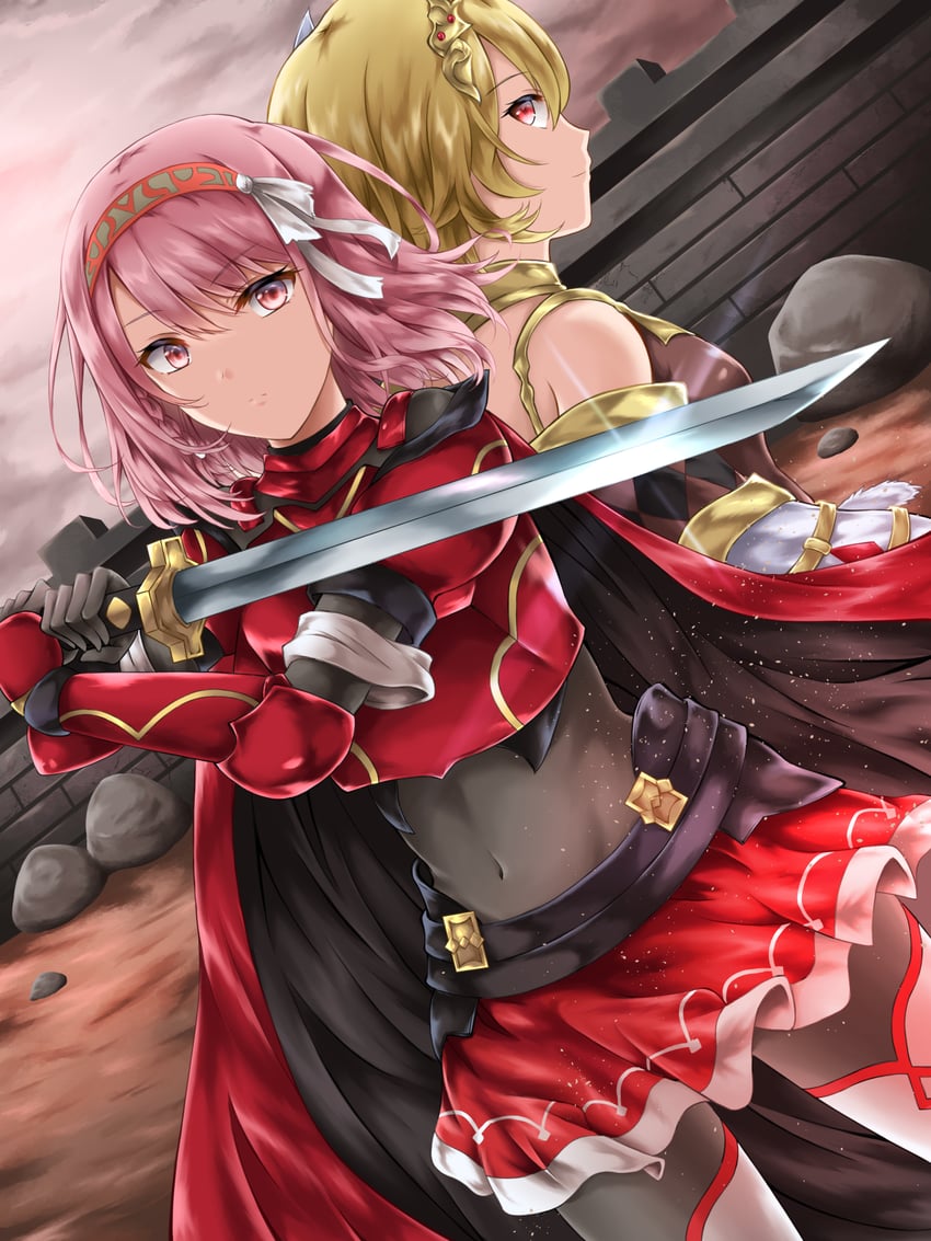 lapis and citrinne (fire emblem and 1 more) drawn by kei_(asufend)