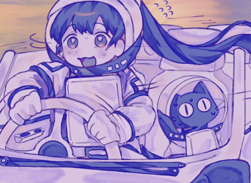 vocaloid and 2 more drawn by cai_(cabbage_0j0)