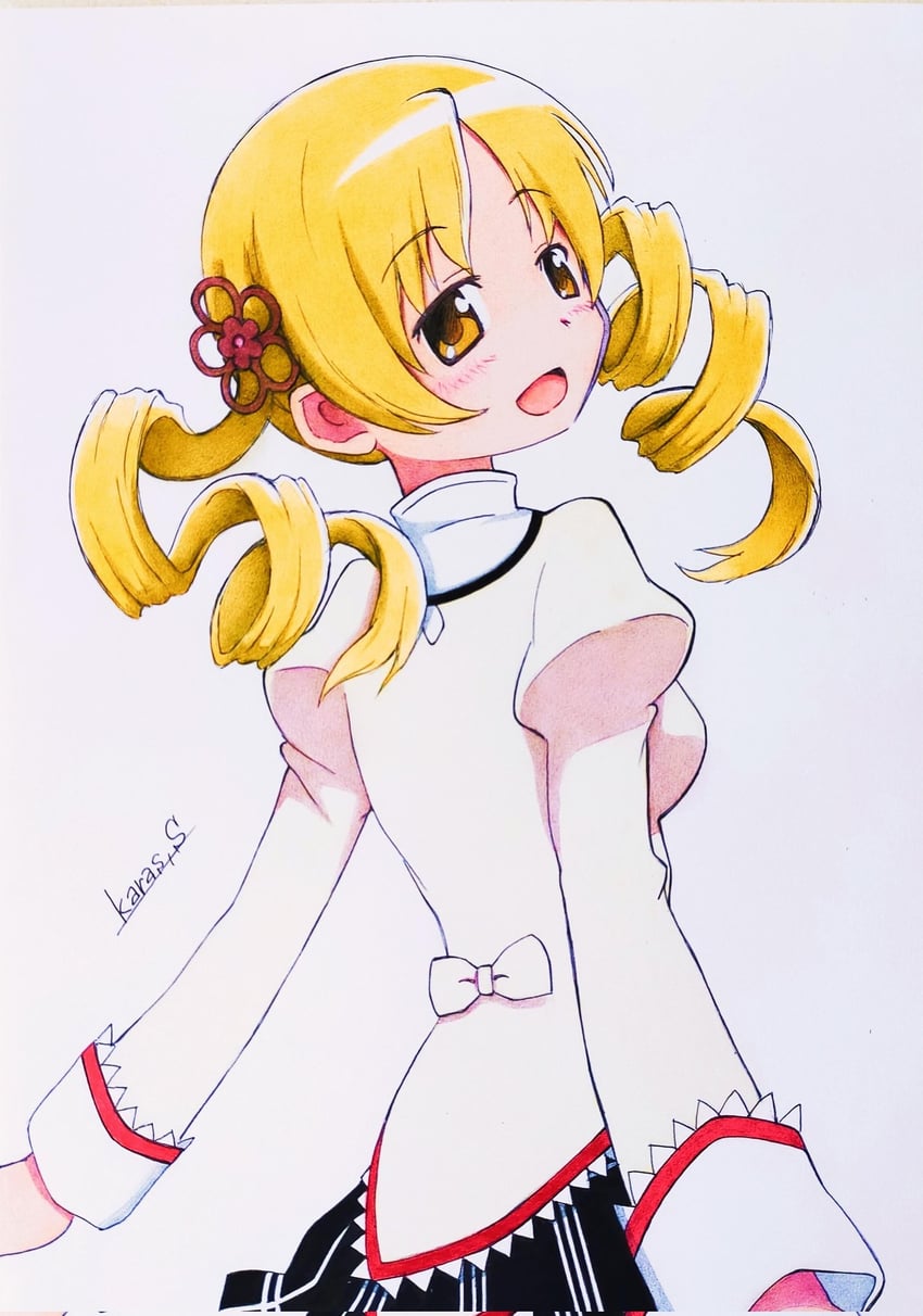 tomoe mami (mahou shoujo madoka magica) drawn by sirogane_karasu