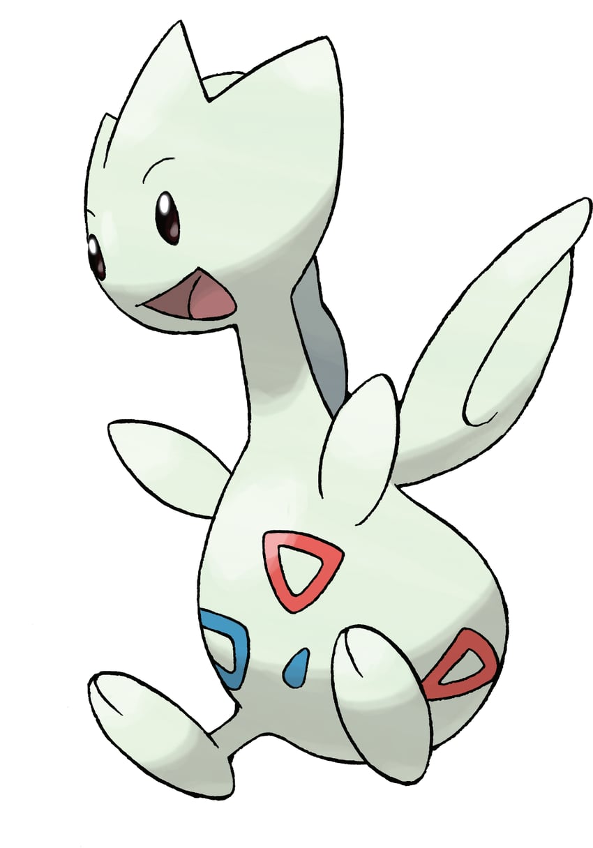togetic (pokemon and 1 more) drawn by sugimori_ken
