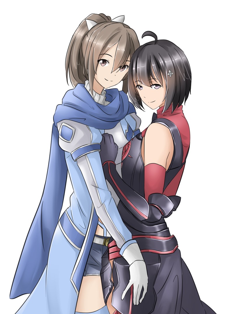 maple and sally (itai no wa iya nano de bougyoryoku ni kyokufuri shitai to omoimasu) drawn by pernethopia