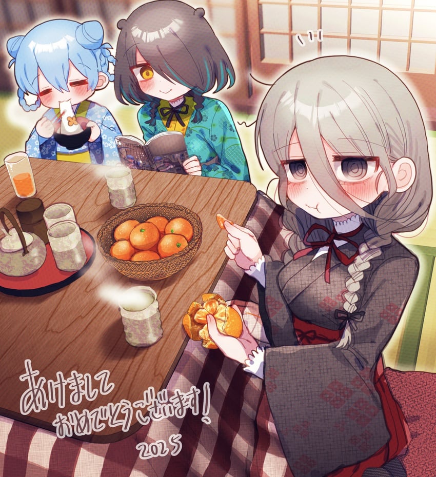 aozora kyoka and death merumeru (original and 1 more) drawn by yasashii_naizou