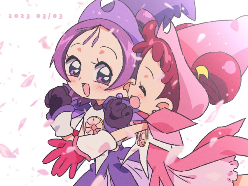 harukaze doremi and segawa onpu (ojamajo doremi) drawn by polyushitako