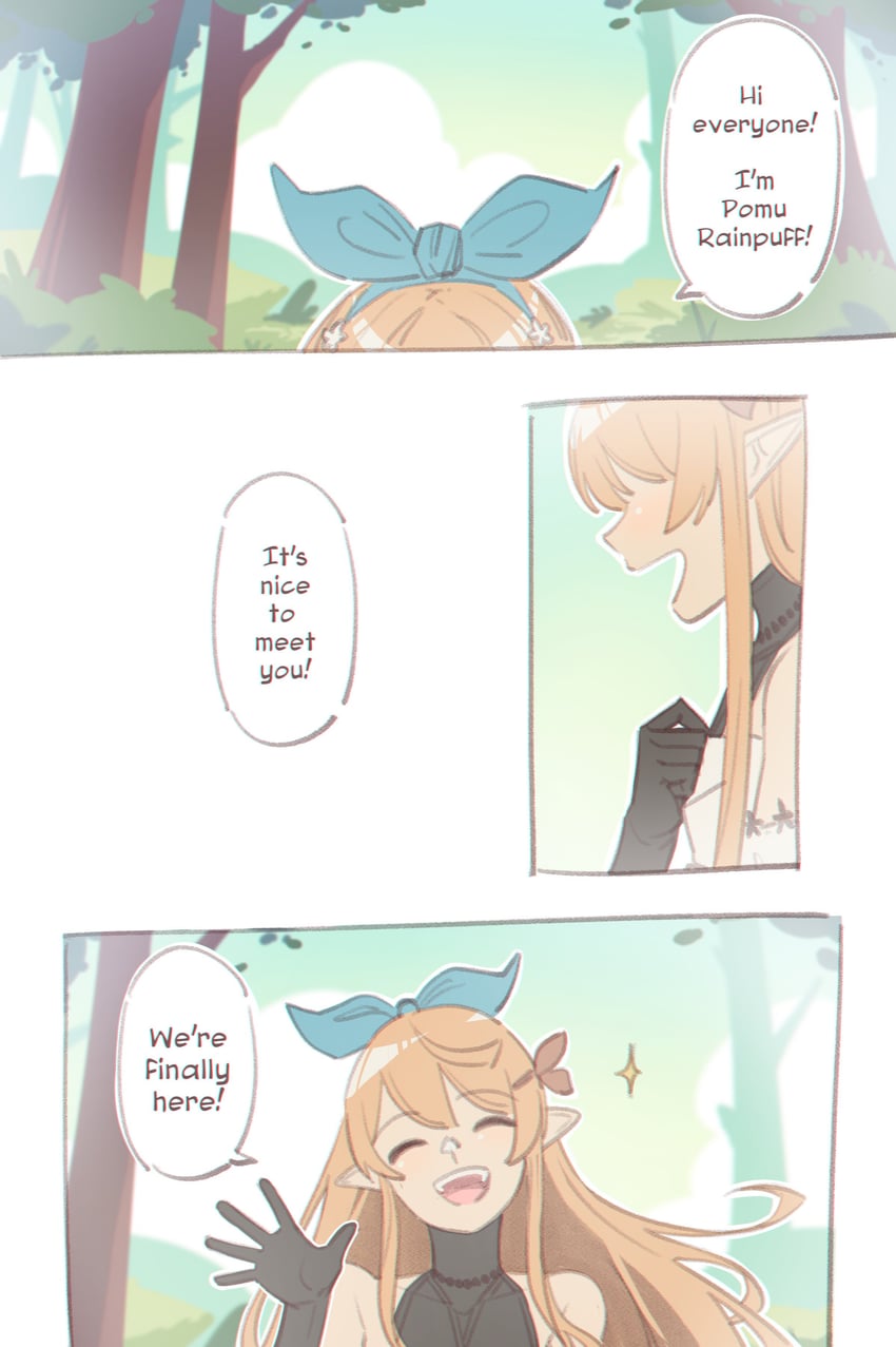 pomu rainpuff (nijisanji and 1 more) drawn by yoruny