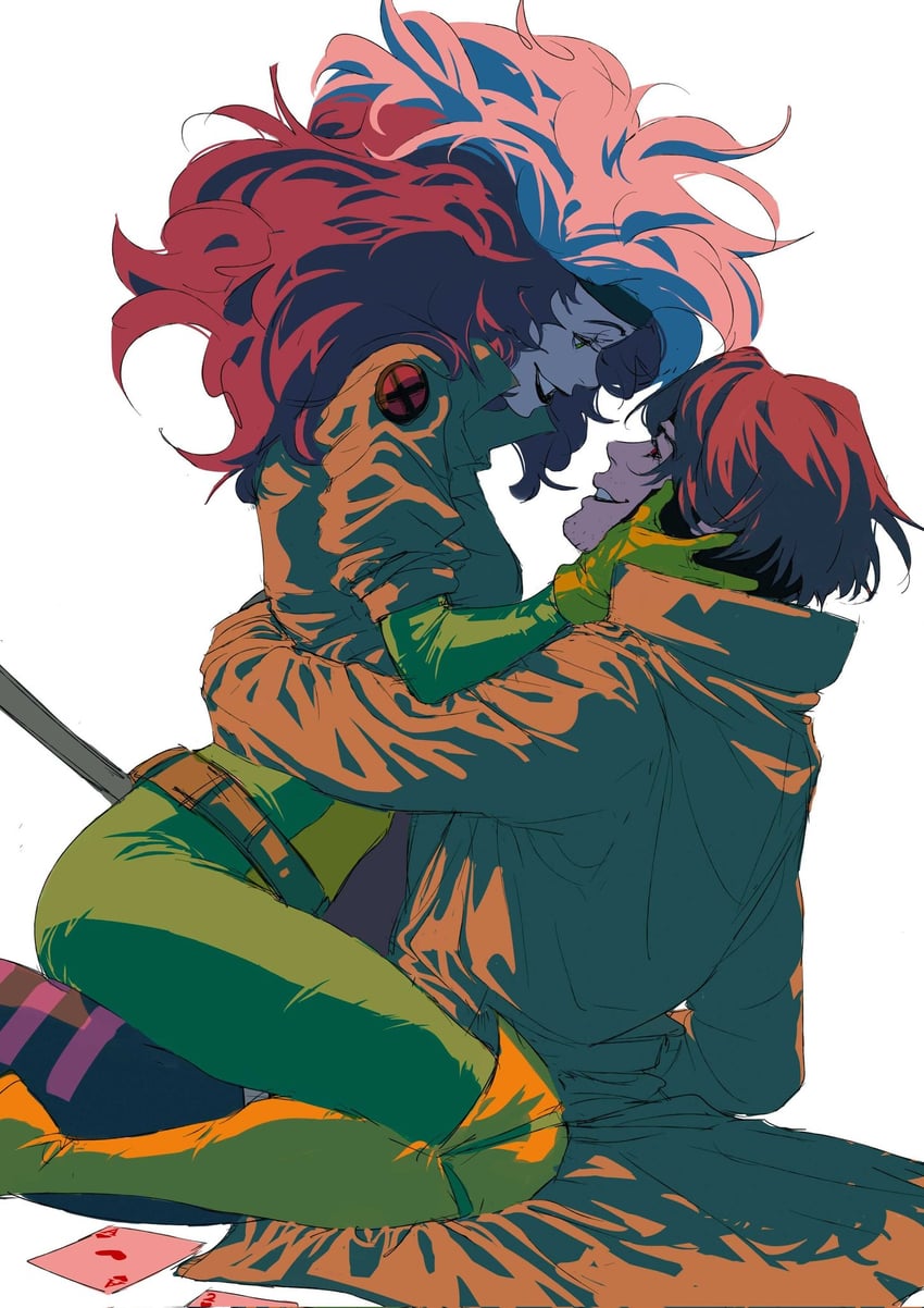 rogue and gambit (marvel and 2 more) drawn by ism48010