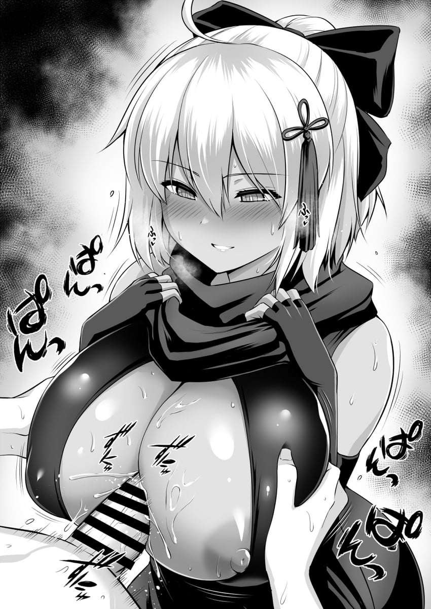okita souji and okita souji alter (fate and 1 more) drawn by kanno_takanori