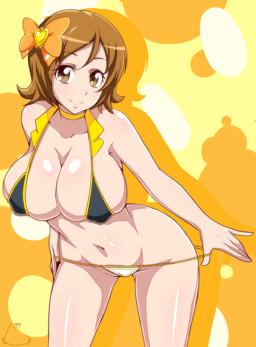 oomori yuuko and cure honey (precure and 1 more) drawn by jabara_tornado