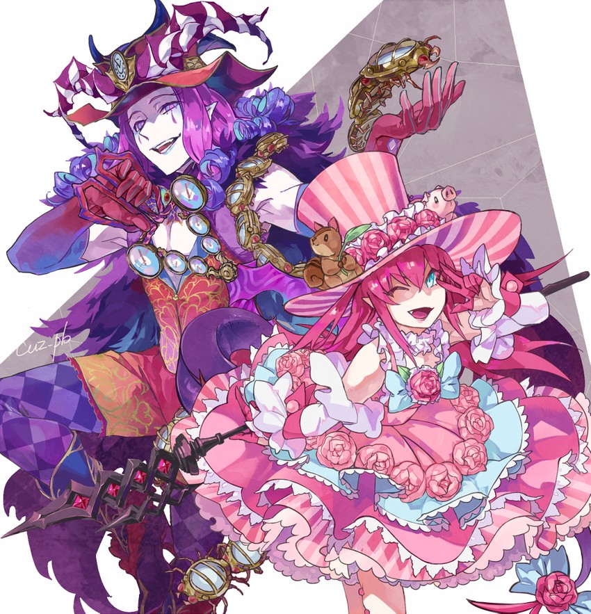 elizabeth bathory and mephistopheles (fate and 1 more) drawn by aves_plumbum9