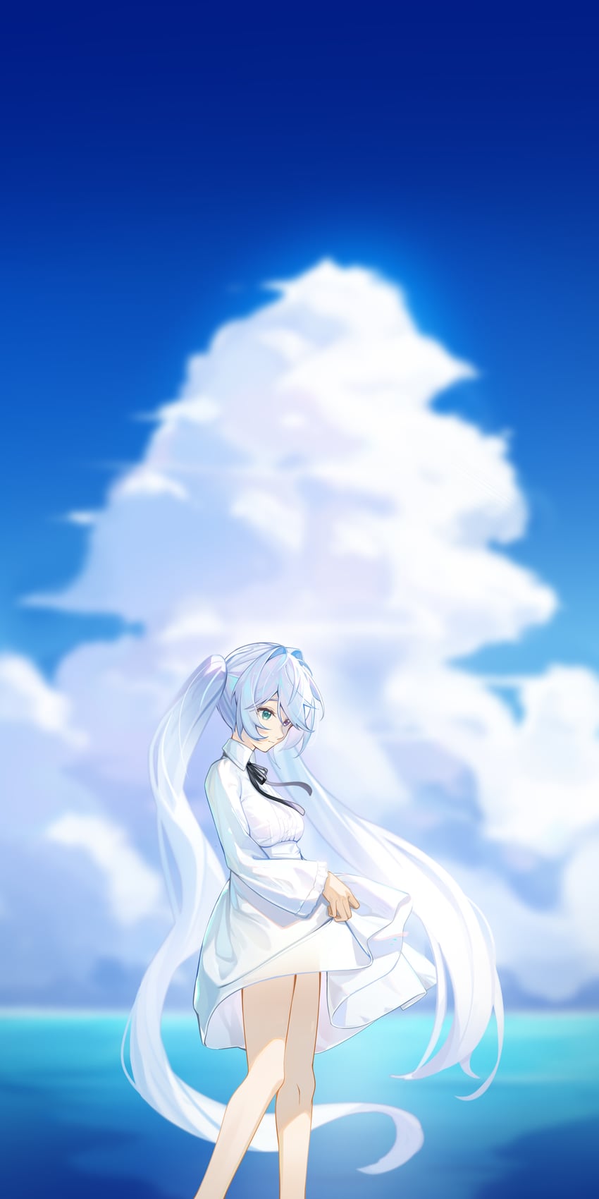 hatsune miku and 25-ji miku (vocaloid and 1 more) drawn by zuiai_gongzhu_dianxia