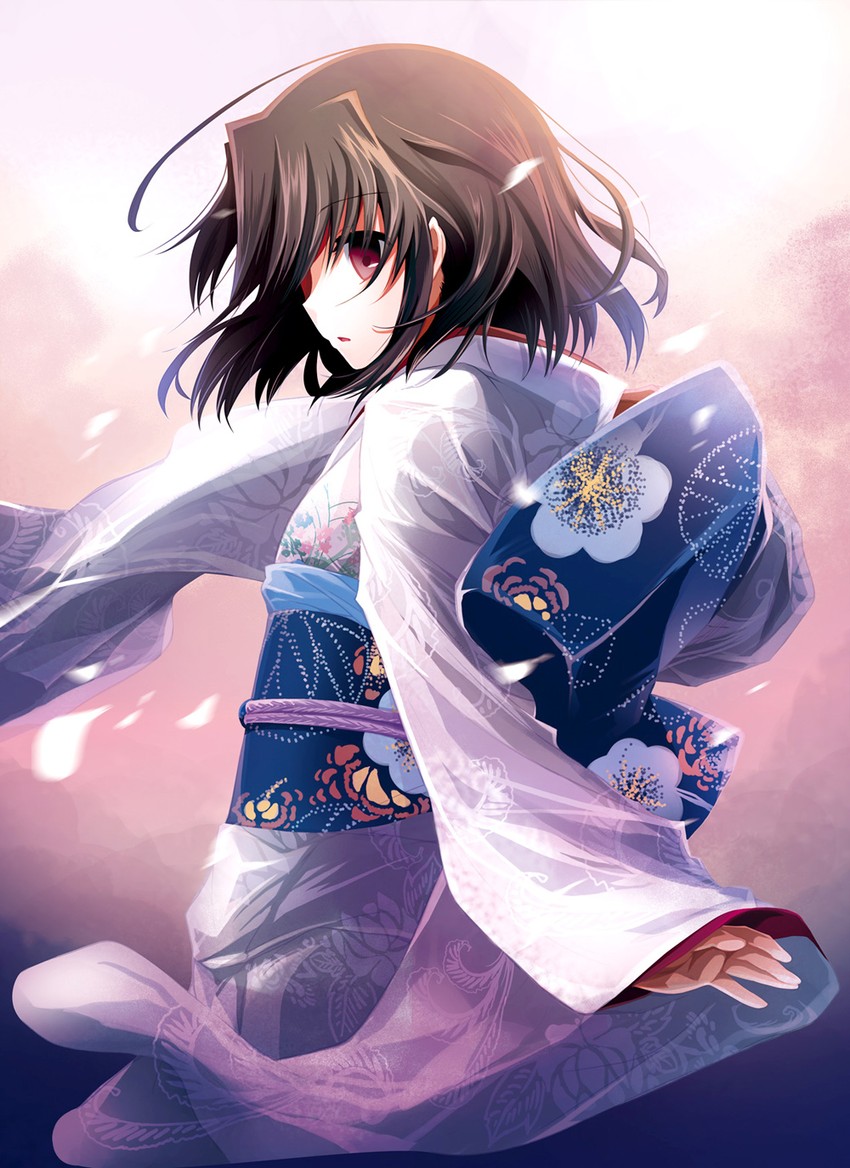 ryougi shiki and void shiki (kara no kyoukai) drawn by izumiya_otoha